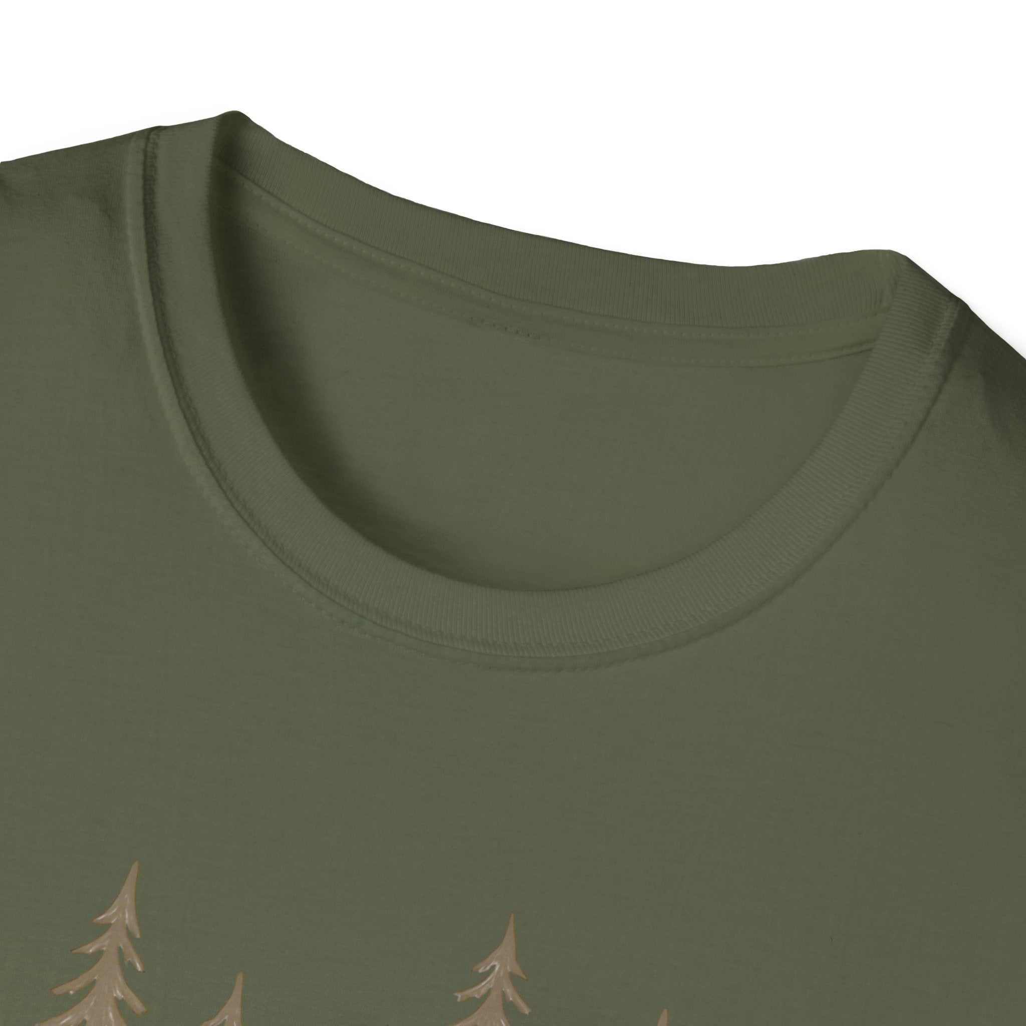 Camping Tent Tee — Minimal Lakeside Campfire Graphic T-Shirt
