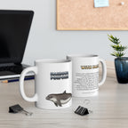 Harbour Porpoise Coffee Mug – 11oz Ceramic Mug for Animals With Facts Series 3 Gifts