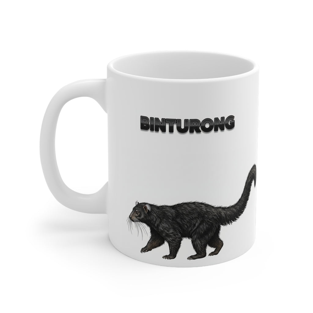 Binturong Coffee Mug – 11oz Ceramic Mug for Animals With Facts Series 2 Gifts