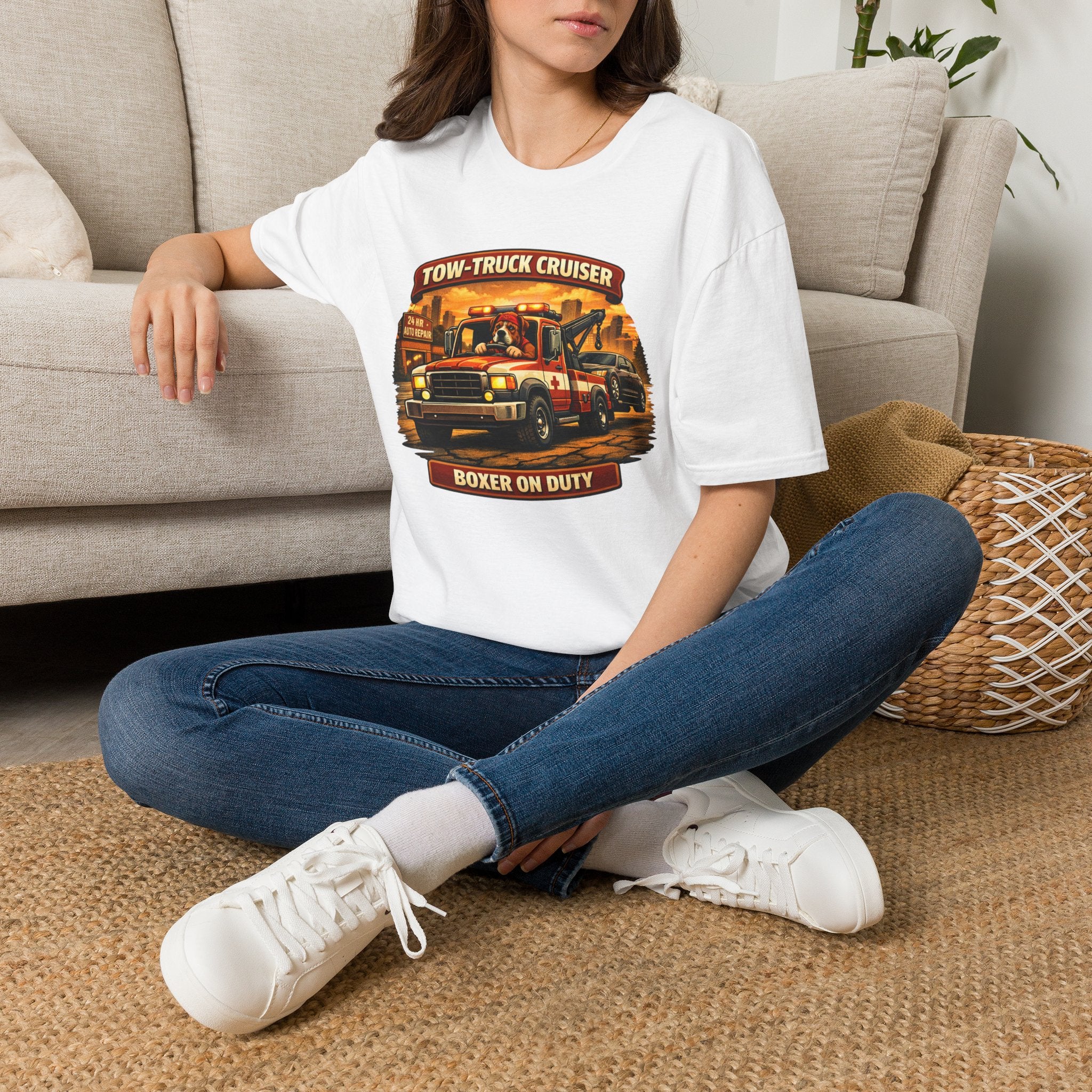 Tow-Truck Cruiser T-Shirt — Tow Truck Driver Vintage Rescue Tee