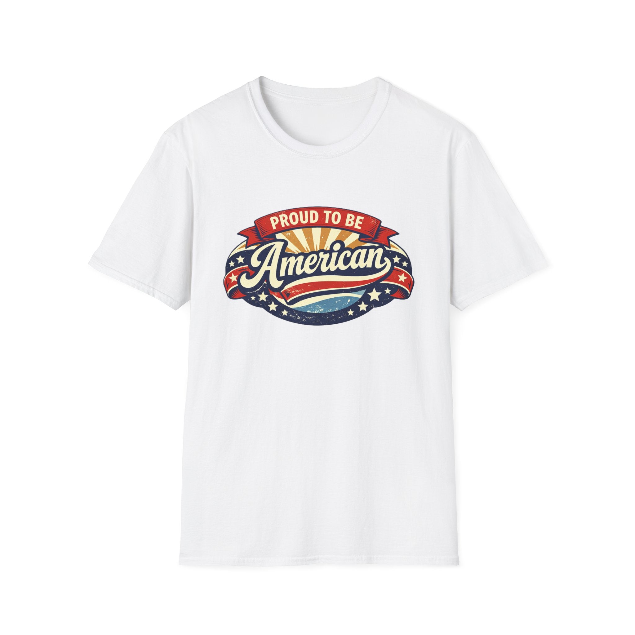 Proud to Be American T-Shirt — Vintage Patriotic USA Tee for 4th of July