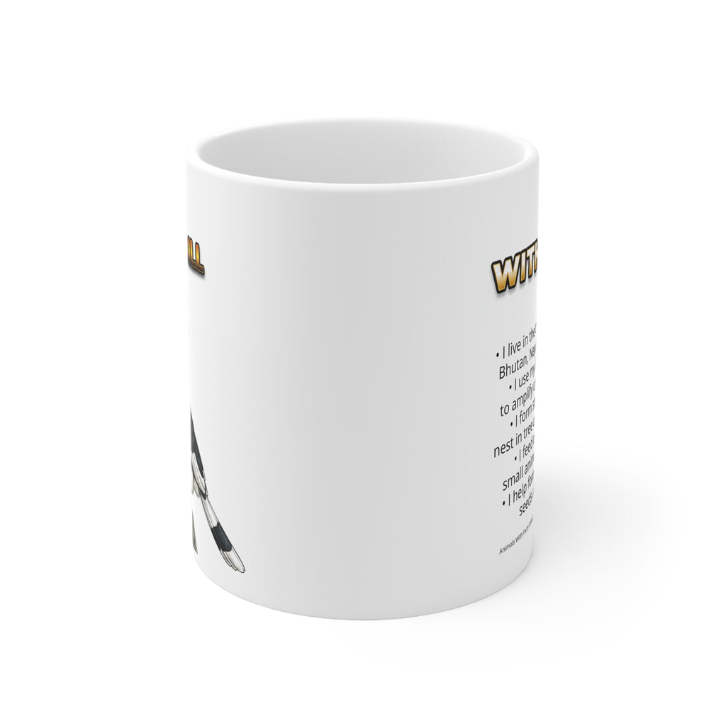 Hornbill Coffee Mug – 11oz Ceramic Mug for Animals With Facts Series 2 Gifts
