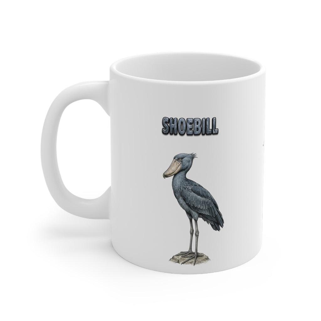 Shoebill Coffee Mug – 11oz Ceramic Mug for Animals With Facts Series 1 Gifts