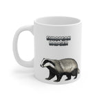 European Badger Coffee Mug – 11oz Ceramic Mug for Animals With Facts Series 3 Gifts