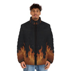 Men's Phoenix Flame Puffer Jacket (AOP)
