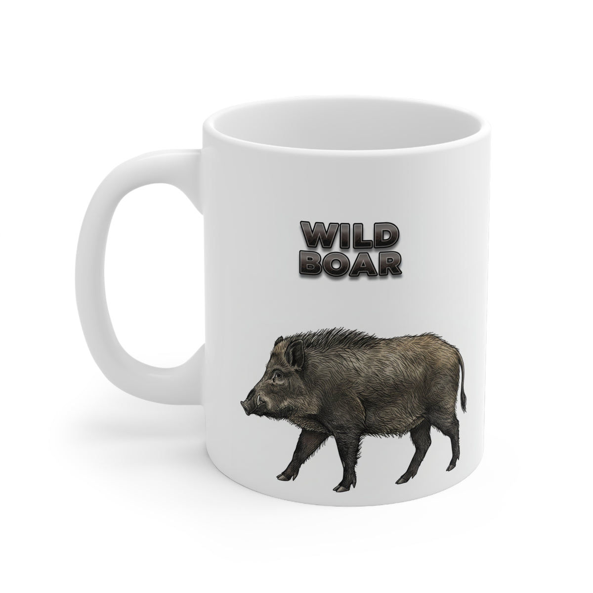 Wild Boar Coffee Mug – 11oz Ceramic Mug for Animals With Facts Series 3 Gifts