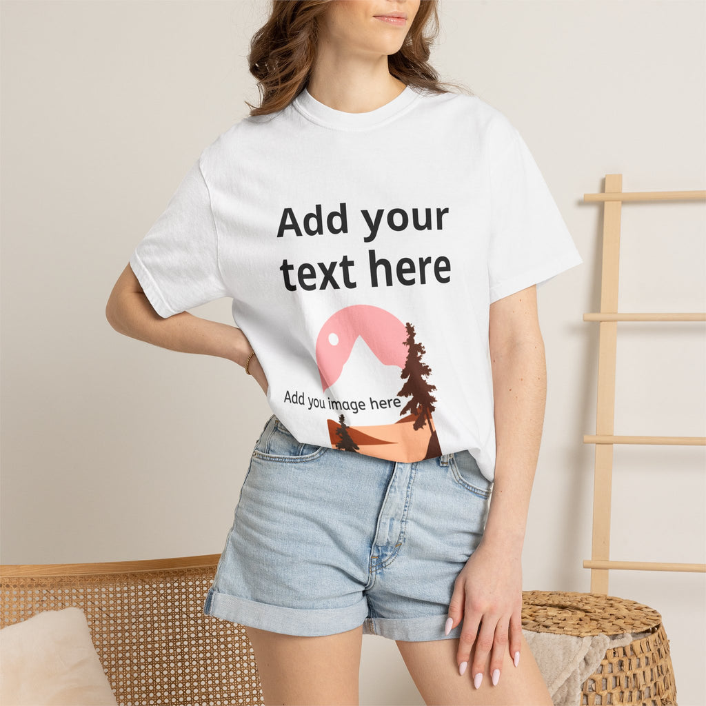 Personalizable Comfortable cotton premium feel — Add Your Text & Image