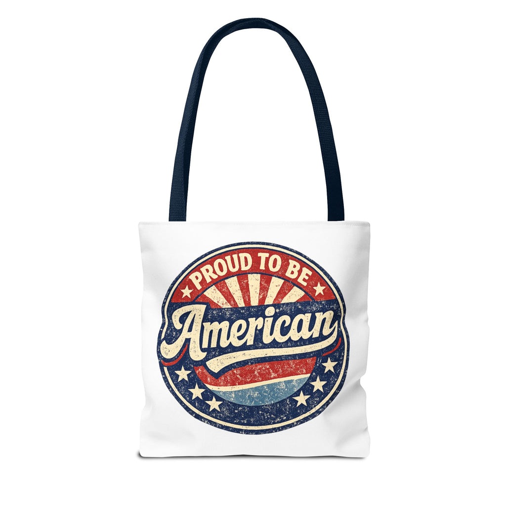 Patriotic Eagle Tote Bag - "Land of the Free Since 1776" Americana Canvas Tote
