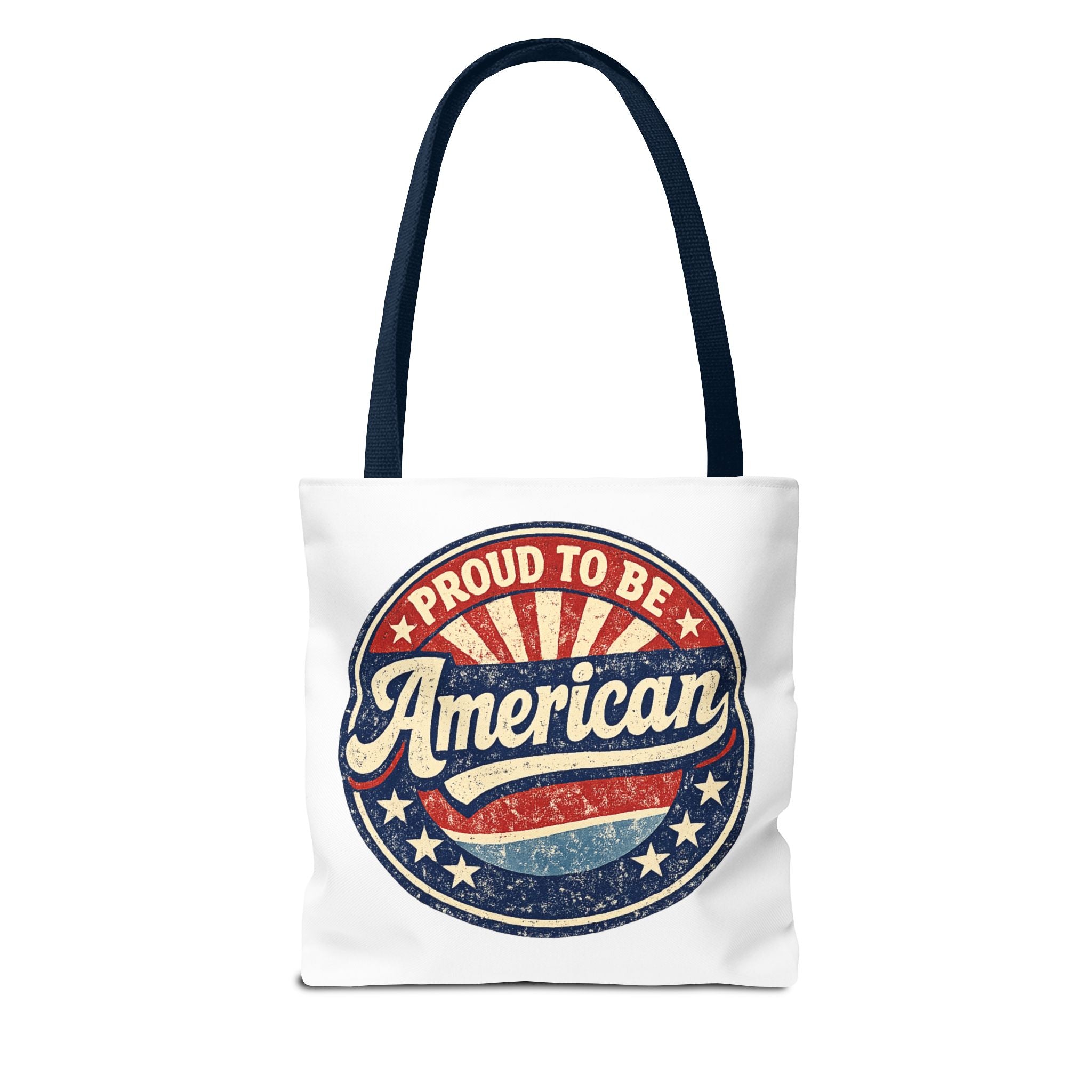 Patriotic Eagle Tote Bag - "Land of the Free Since 1776" Americana Canvas Tote