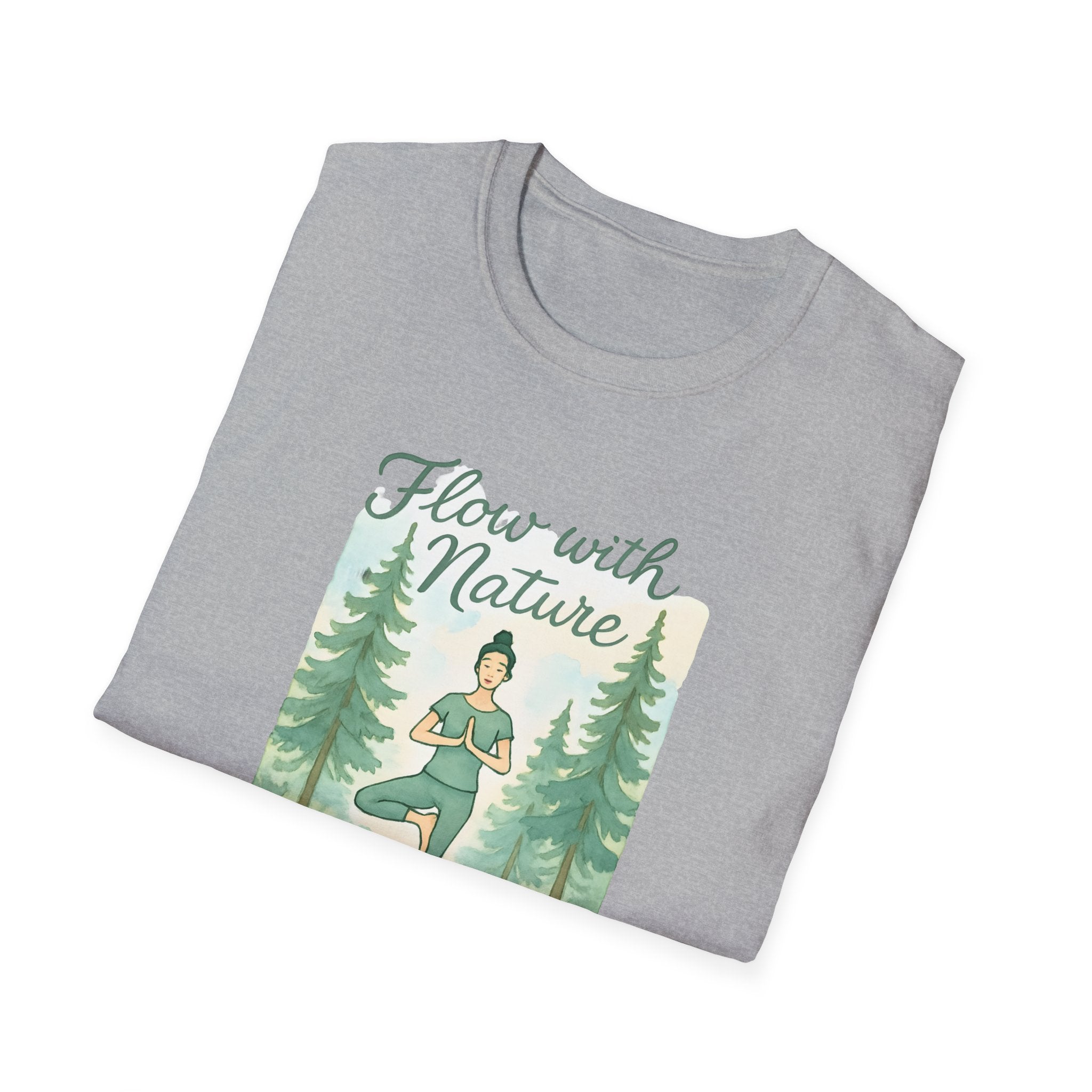 Flow With Nature T-Shirt — Yoga & Meditation Forest Tee