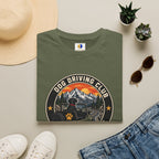 Official Dog Driving Club T‑Shirt — Pawprint Adventure Graphic Tee
