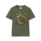 Dog Driving Club T‑Shirt — Route 66 Retro Pet Road Trip Tee