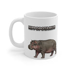 Hippopotamus Coffee Mug – 11oz Ceramic Mug for Animals With Facts Series 1 Gifts