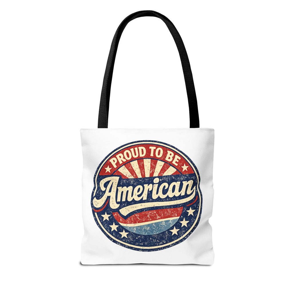 Patriotic Eagle Tote Bag - "Land of the Free Since 1776" Americana Canvas Tote