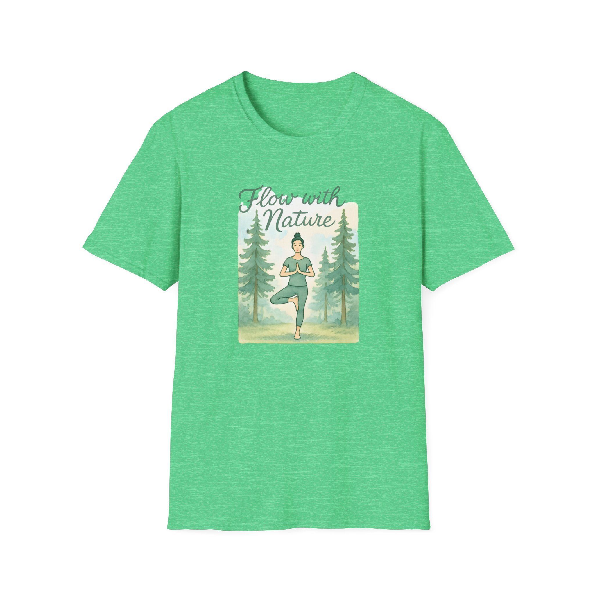 Flow With Nature T-Shirt — Yoga & Meditation Forest Tee
