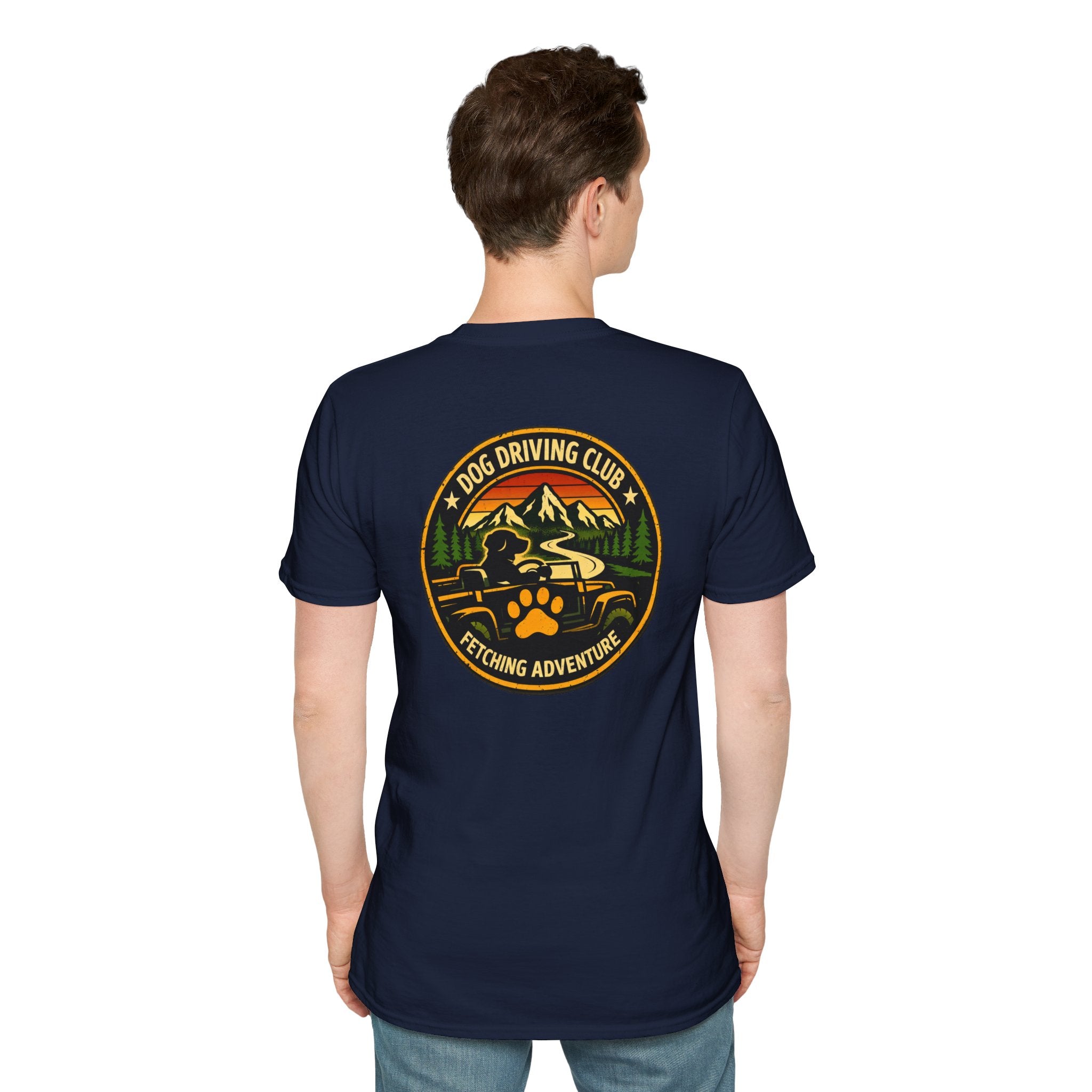 Snow Plow Cruiser T-Shirt — Husky Driving Plow Winter Tee