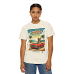 Cool Dog Cruising T-Shirt — Vintage Retro Beach Car Design Limited Edition