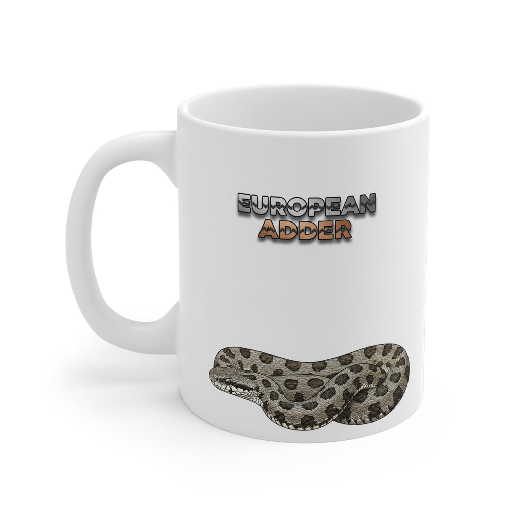 European Adder Coffee Mug – 11oz Ceramic Mug for Animals With Facts Series 3 Gifts