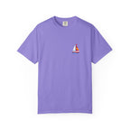 Sailboat Pocket T-Shirt — Colorful Minimal Nautical Tee