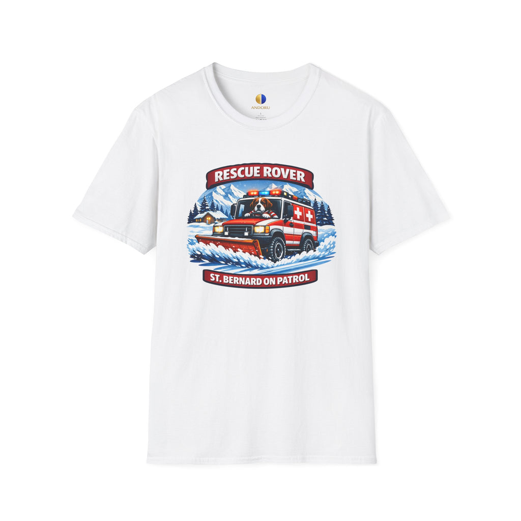 Rescue Rover T-Shirt — St. Bernard Mountain Rescue Truck Design