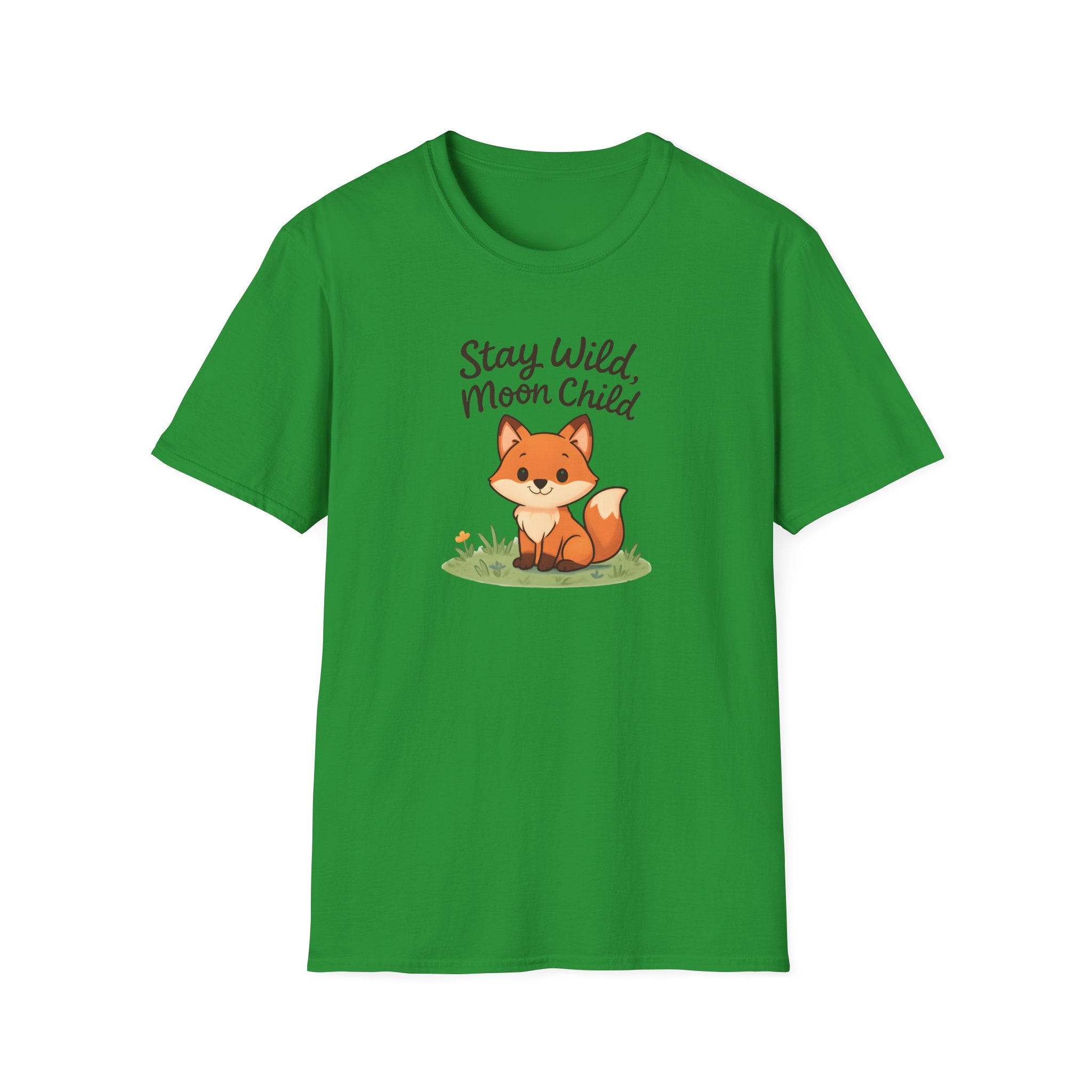 Stay Wild Moon Child Fox T-Shirt — Cute Woodland Animal Tee