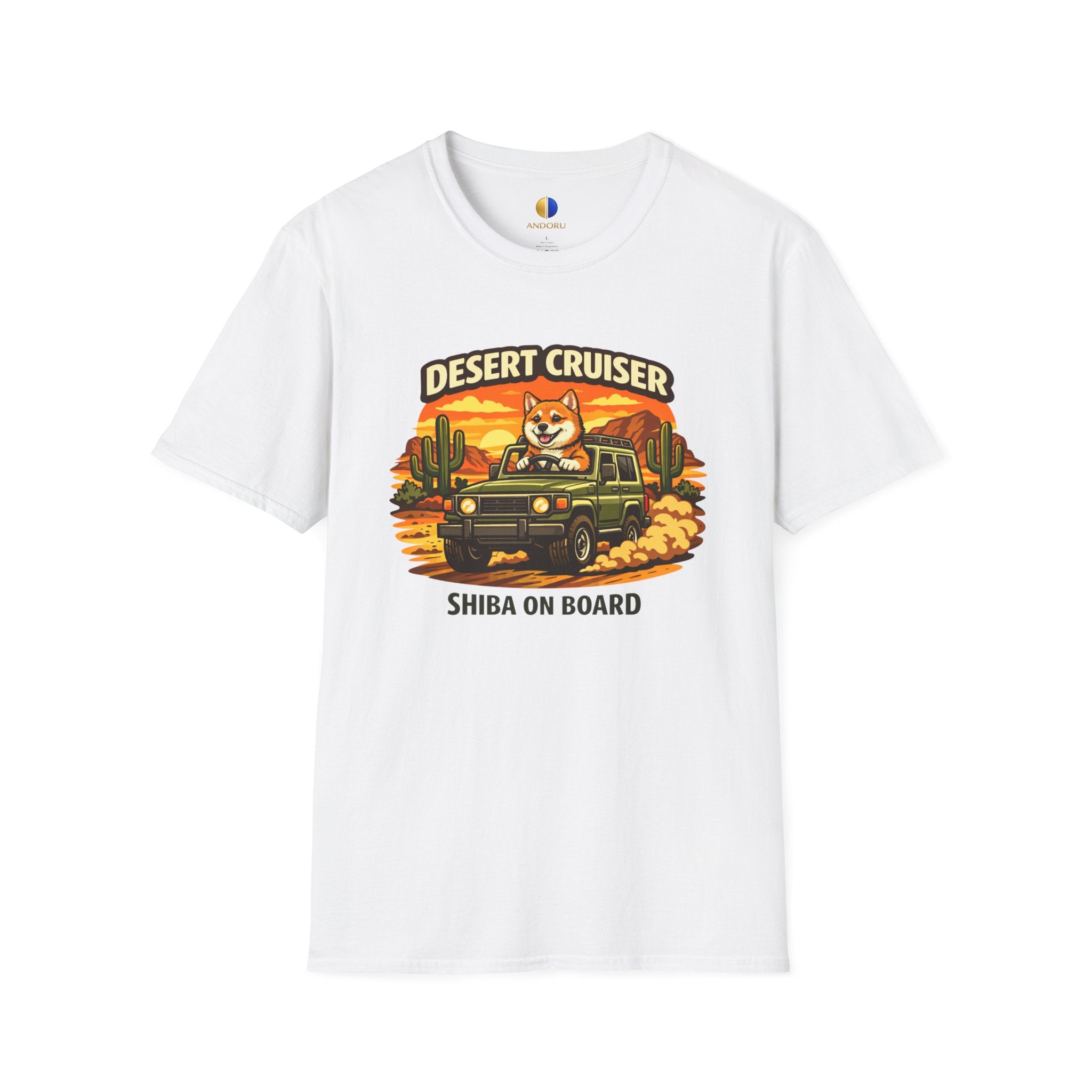 Desert Cruiser T-Shirt — Shiba Inu Off-Road Graphic Tee