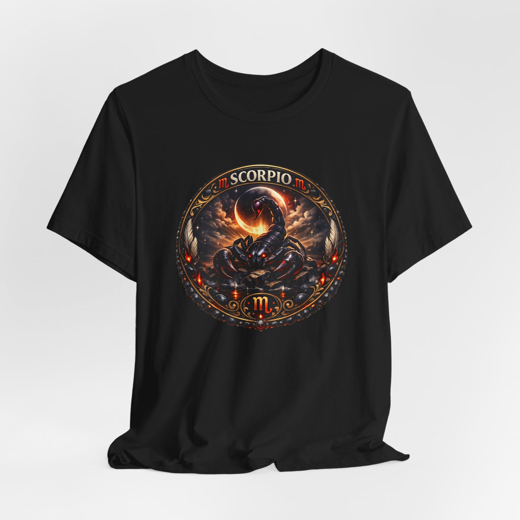 Scorpio Zodiac Tee — Fiery Scorpion Astrology T-Shirt