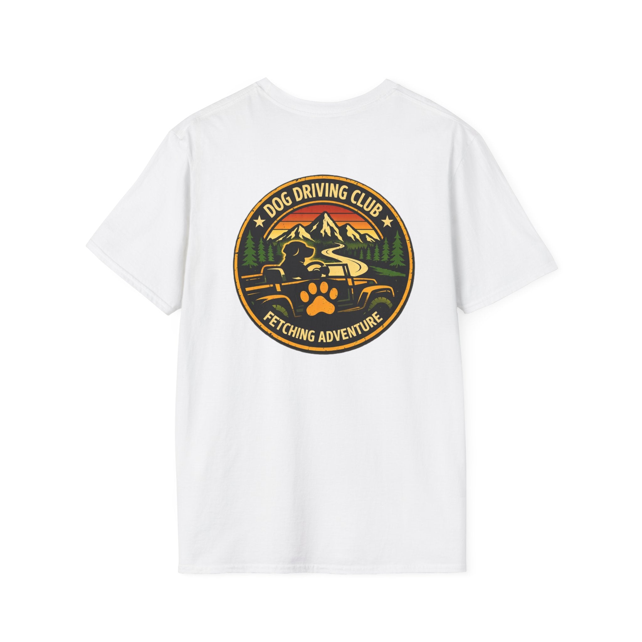 Snow Plow Cruiser T-Shirt — Husky Driving Plow Winter Tee