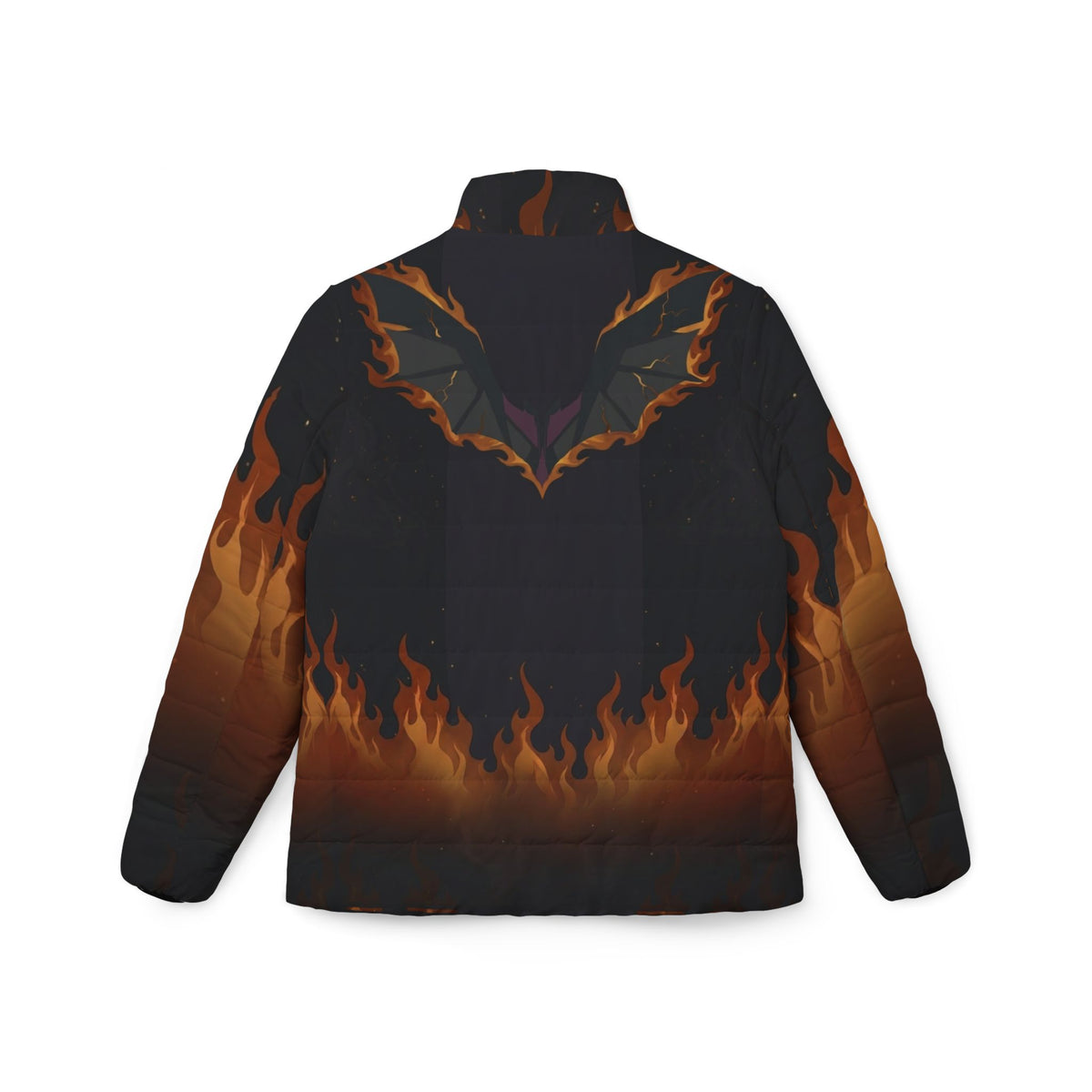 Women’s Phoenix Flame Puffer Jacket (AOP)