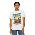 Cool Dog Cruising T-Shirt — Vintage Retro Beach Car Design Limited Edition
