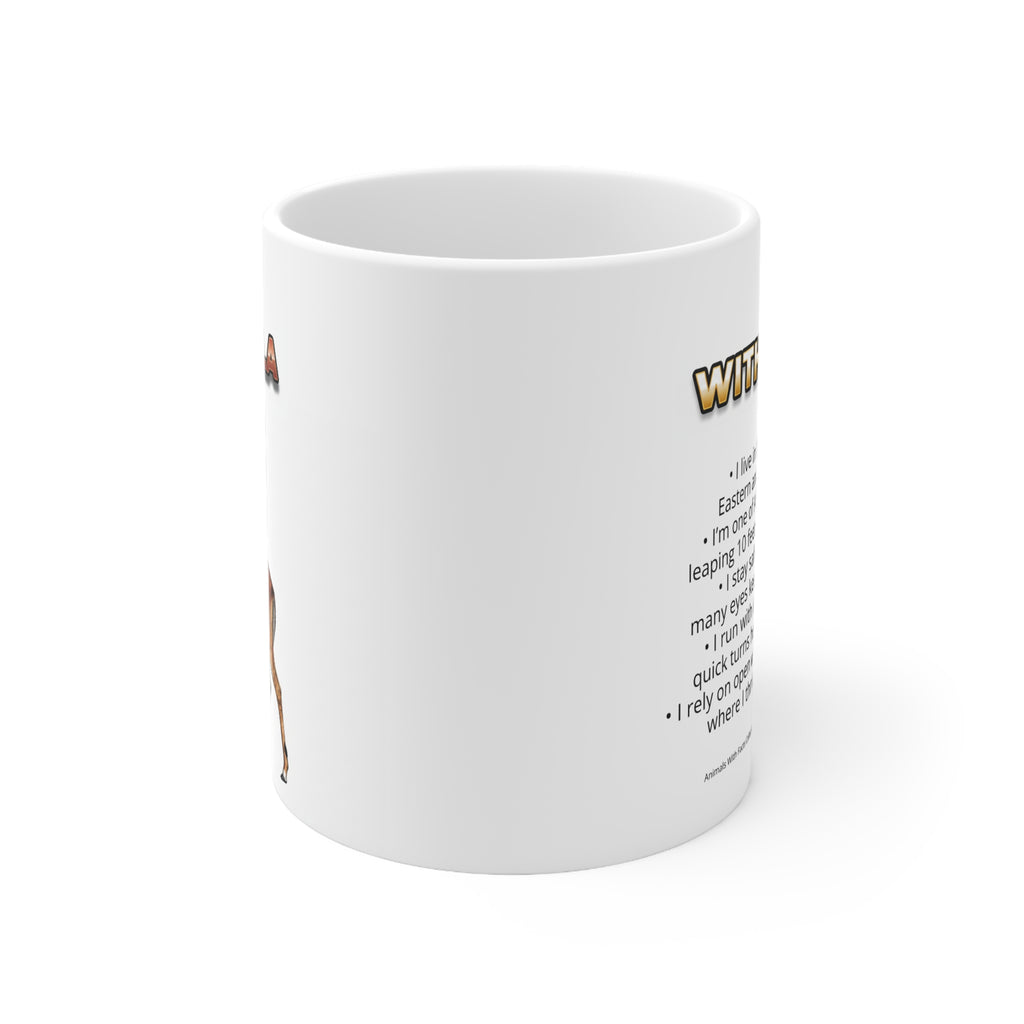 Impala Coffee Mug – 11oz Ceramic Mug for Animals With Facts Series 1 Gifts