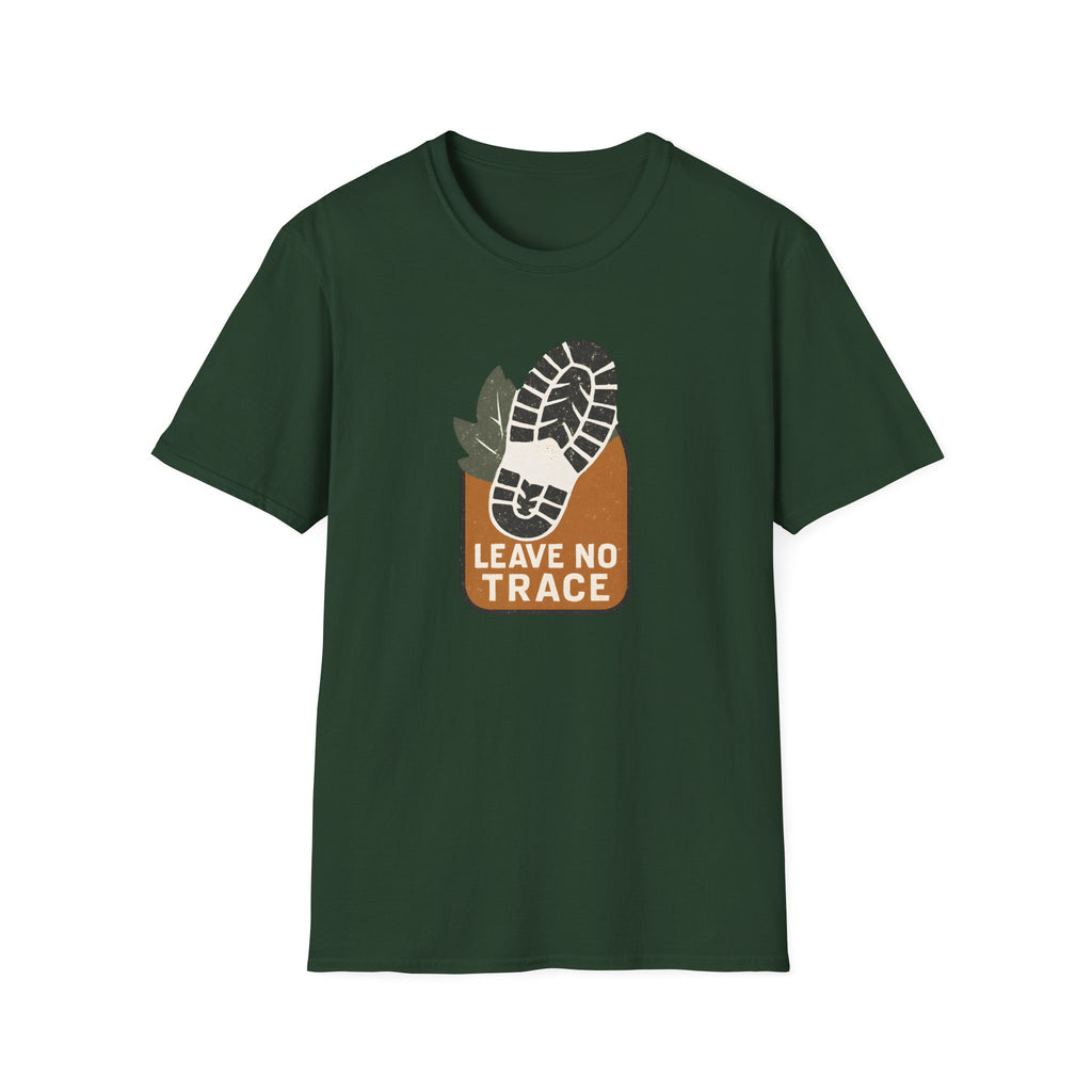 Leave No Trace Hiking T-Shirt — Eco Outdoor Trail Conservation Tee
