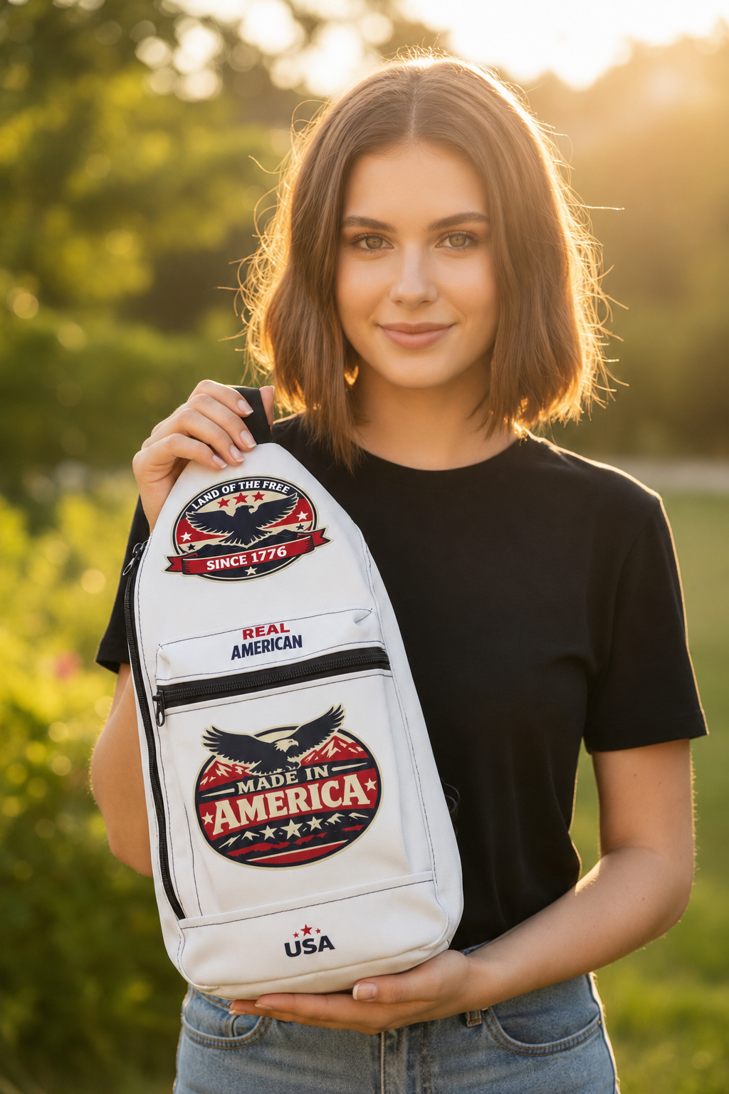 Made in America Sling Bag – Real American Patriotic Crossbody