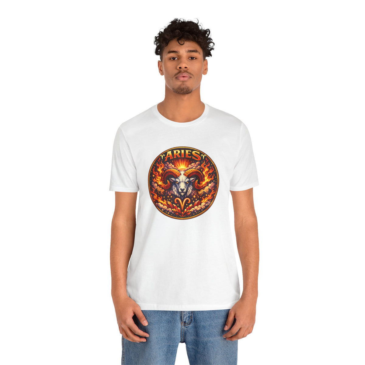 Aries Zodiac Tee — Fiery Ram Horoscope Graphic T-Shirt