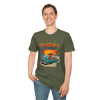Low Rider Cruising T-Shirt — Retro Beach Car Sunset Tee