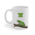 Green Tree Frog Coffee Mug – 11oz Ceramic Mug for Animals With Facts Series 3 Gifts