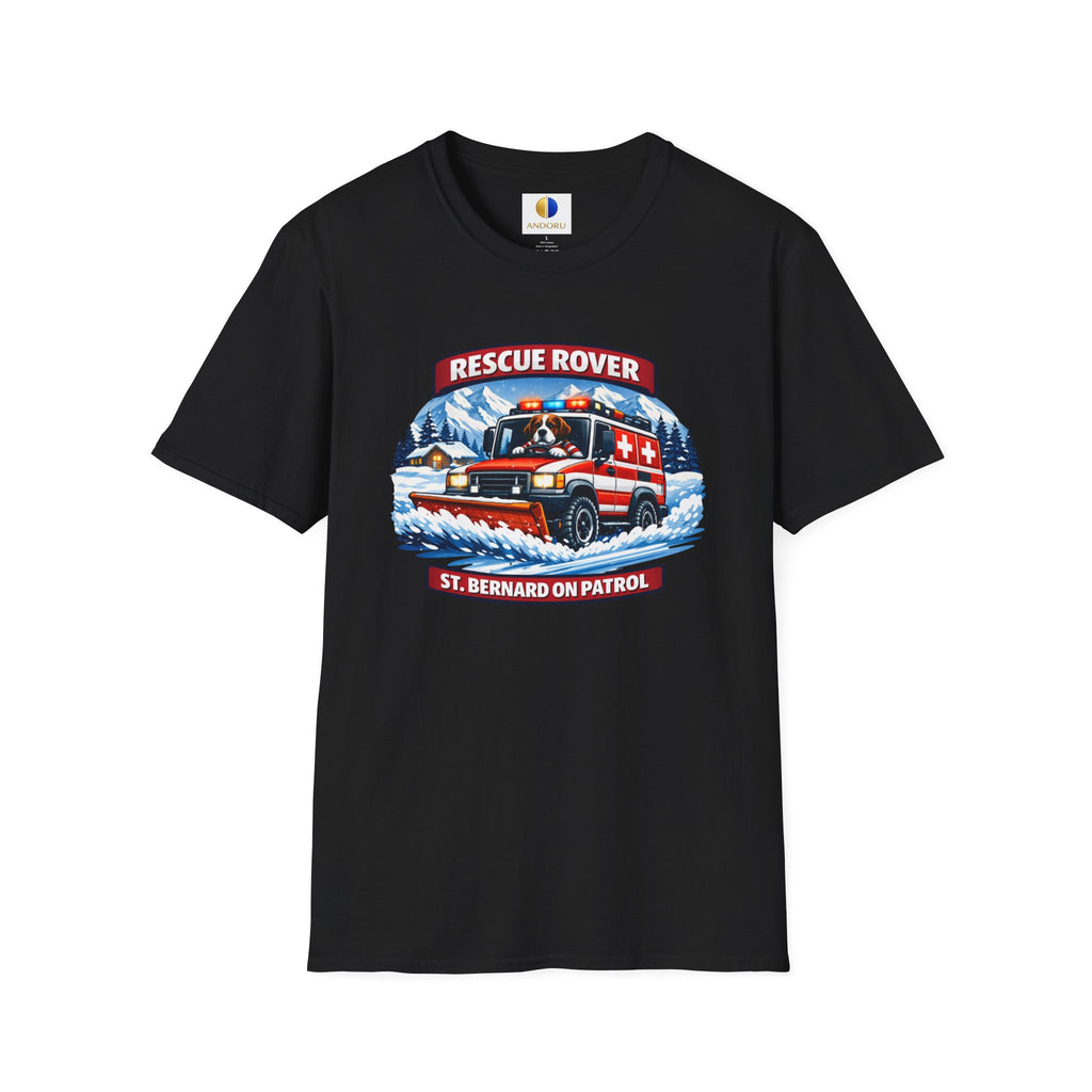 Rescue Rover T-Shirt — St. Bernard Mountain Rescue Truck Design