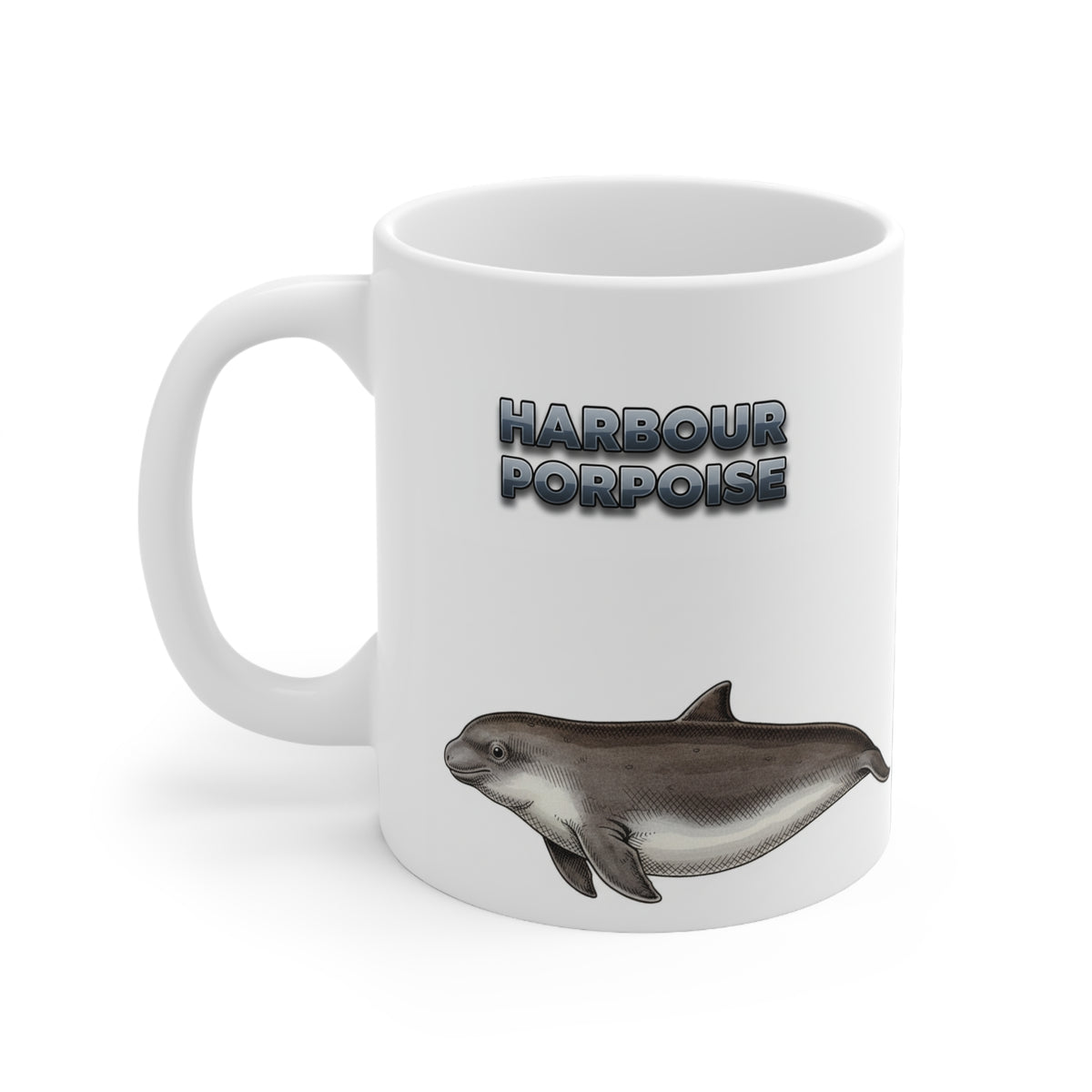 Harbour Porpoise Coffee Mug – 11oz Ceramic Mug for Animals With Facts Series 3 Gifts