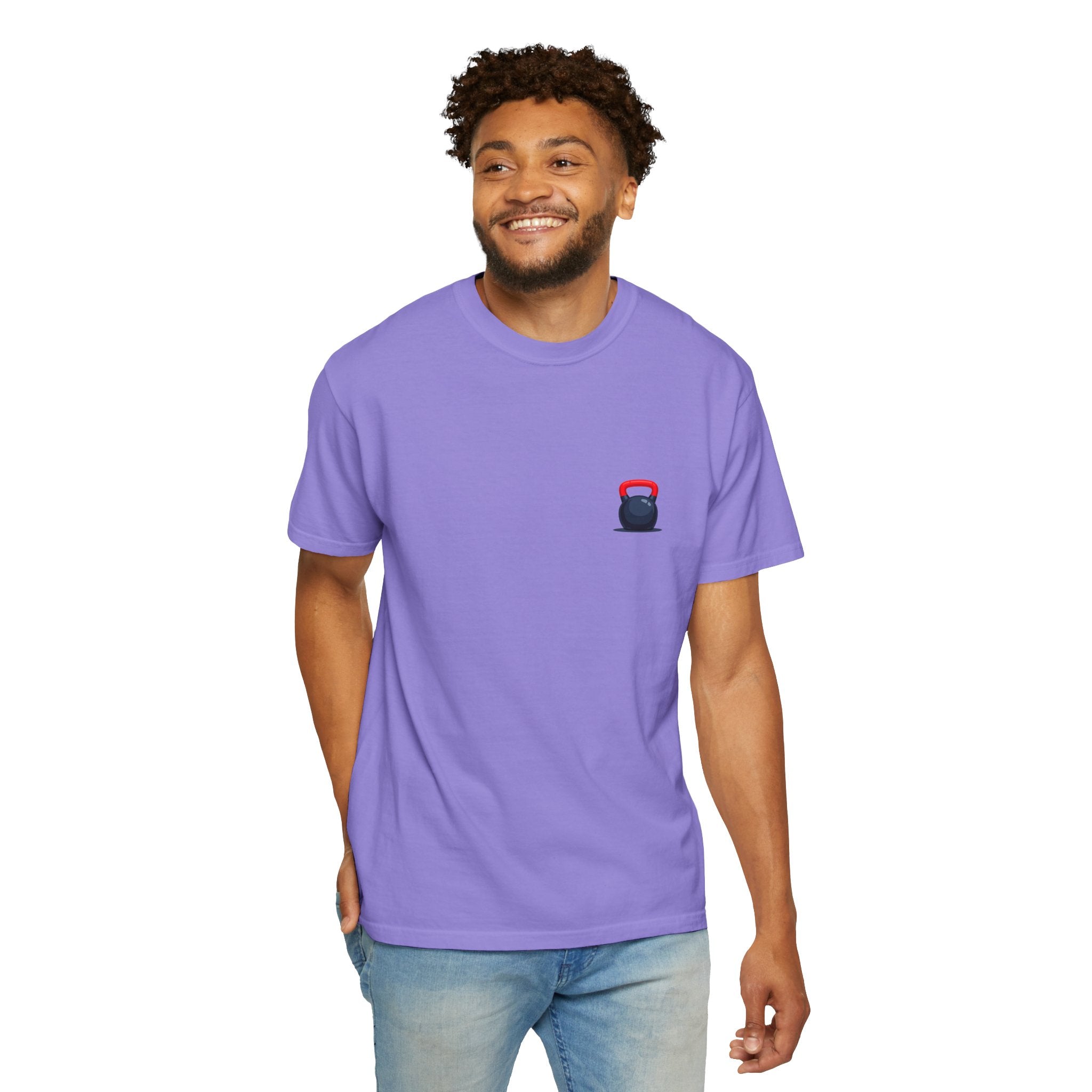 Kettlebell Pocket T‑Shirt — Minimal Gym Fitness Tee