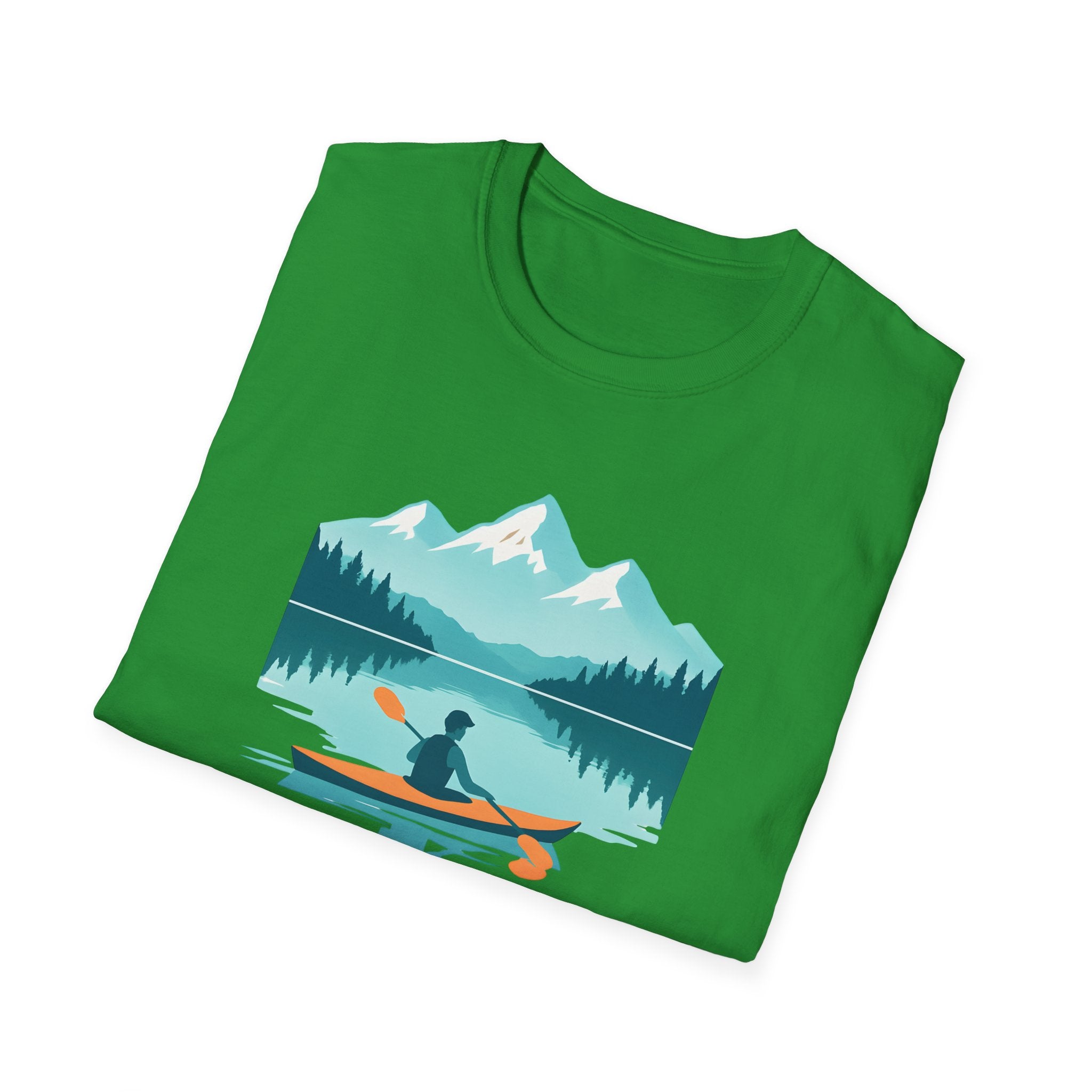 Kayak Lake T-Shirt — Mountain Reflection Outdoor Adventure Tee