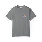 Sailboat Pocket T-Shirt — Colorful Minimal Nautical Tee