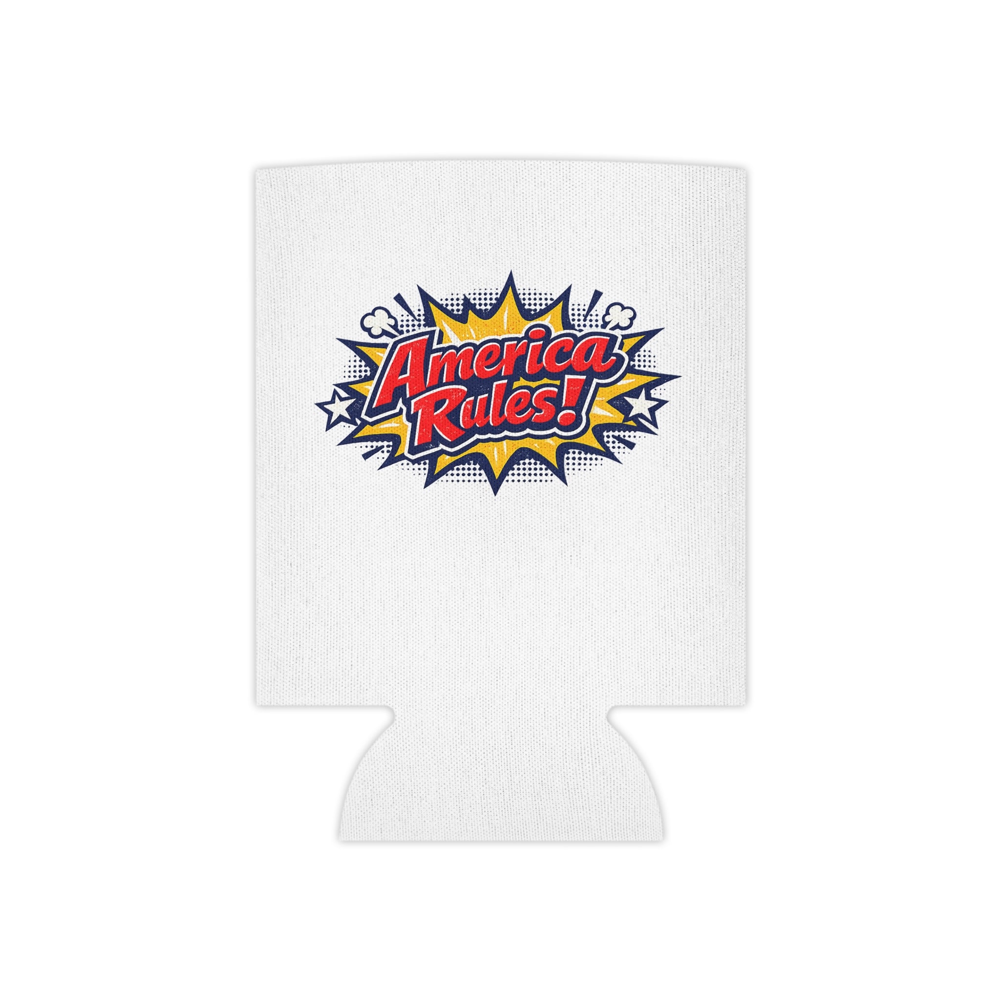 Can Cooler — "American & Awesome" Patriotic Beer Can Koozie