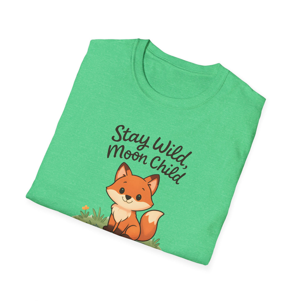Stay Wild Moon Child Fox T-Shirt — Cute Woodland Animal Tee