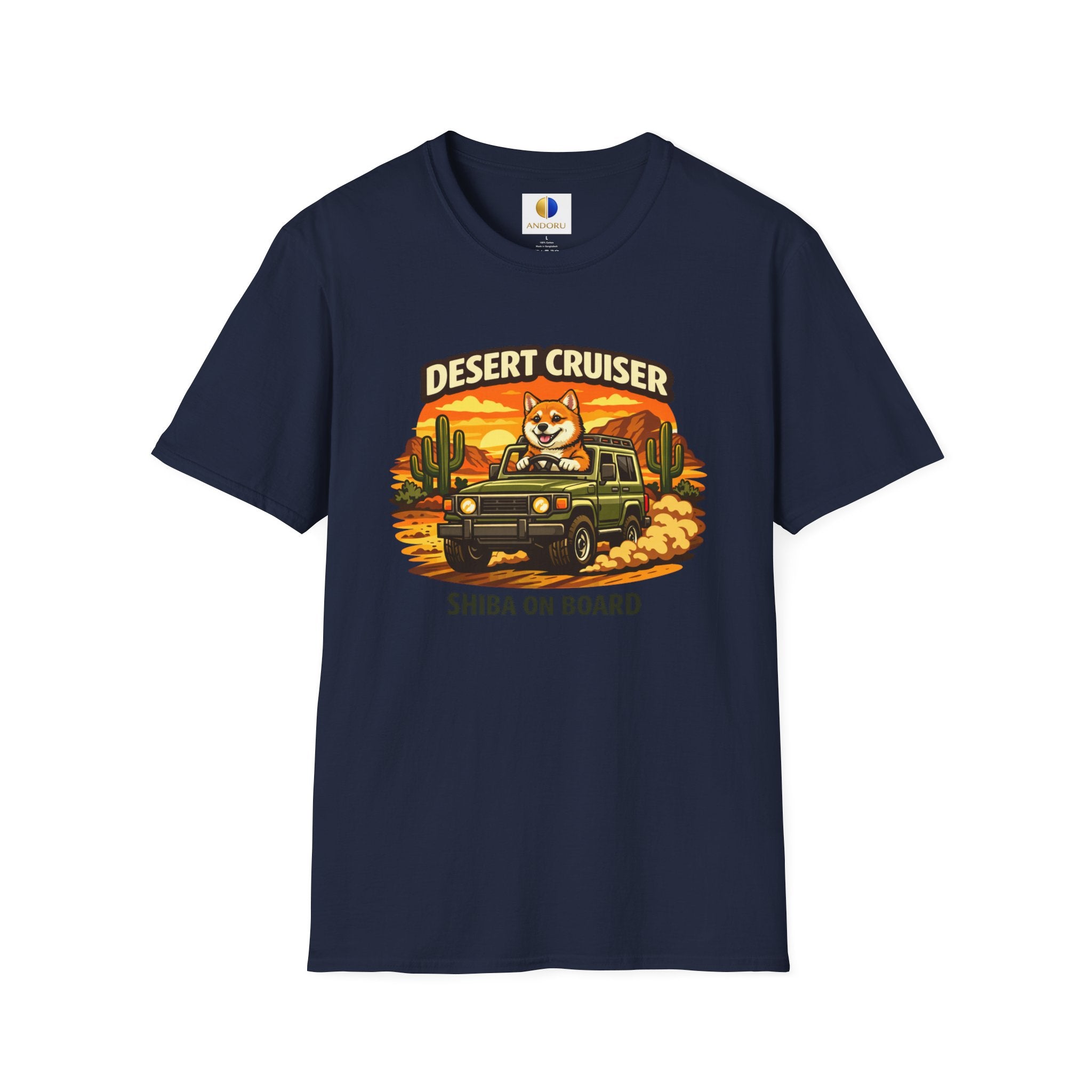 Desert Cruiser T-Shirt — Shiba Inu Off-Road Graphic Tee