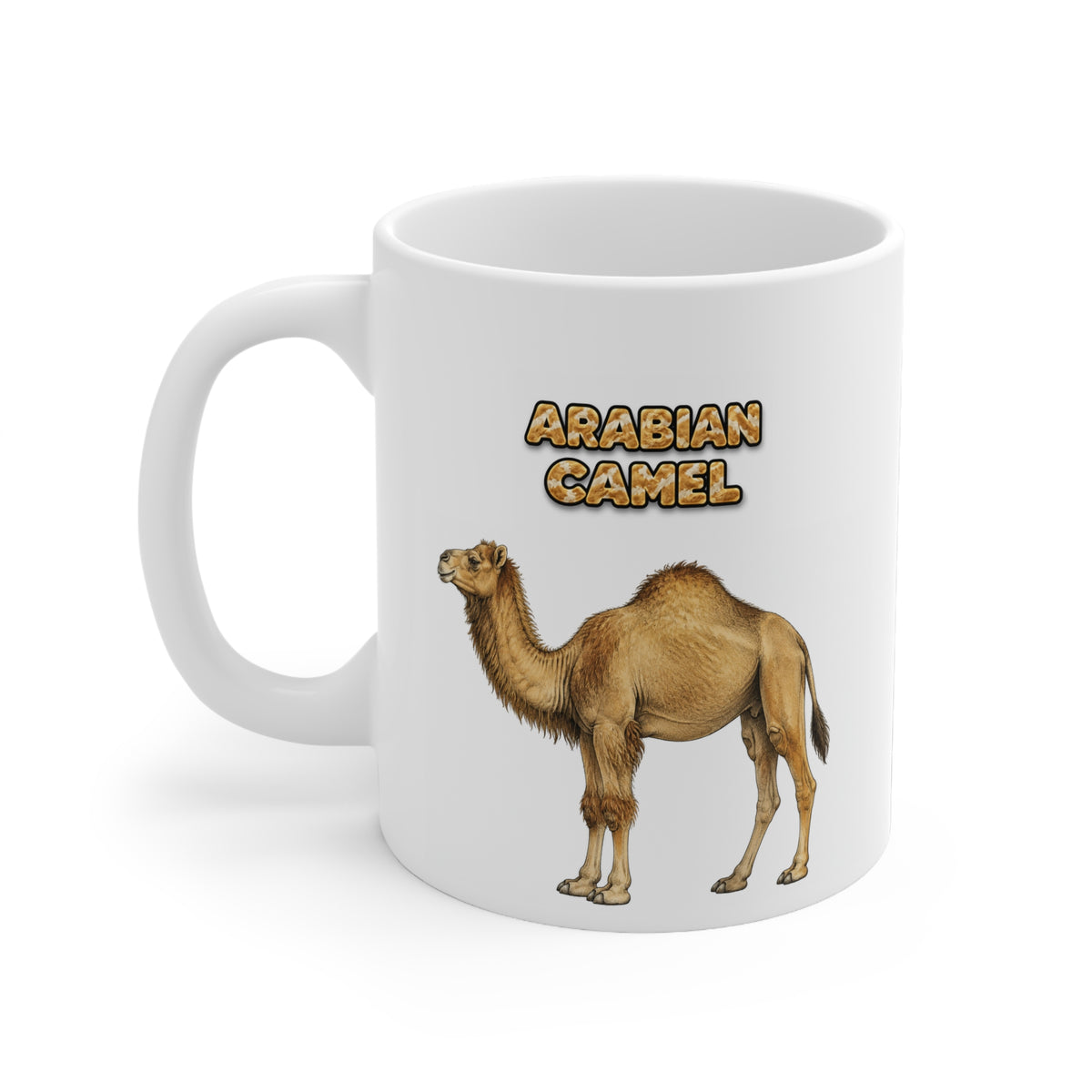 Arabian Camel Coffee Mug – 11oz Ceramic Mug for Animals With Facts Series 1 Gifts