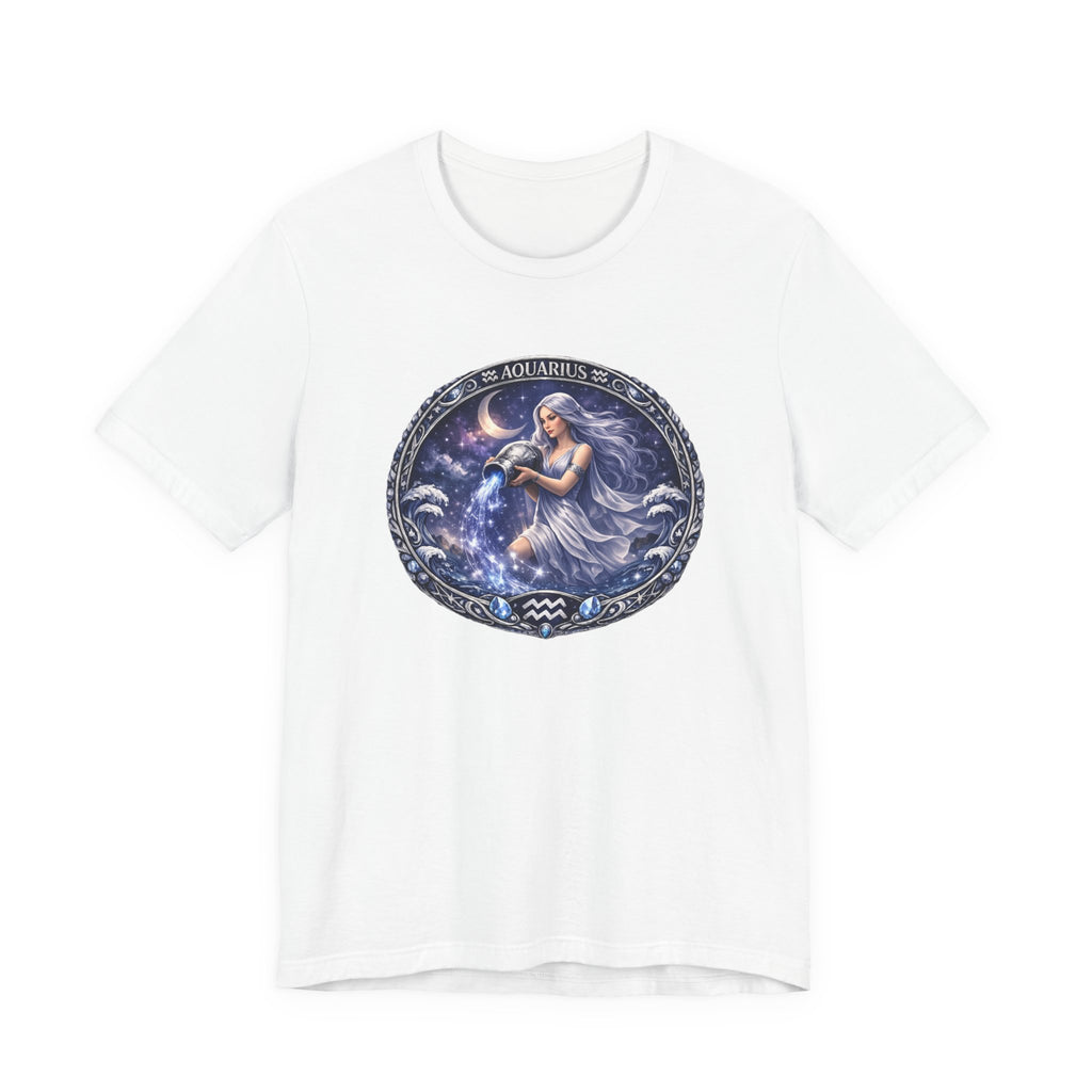 Aquarius Zodiac Tee — Water Bearer Astrology T-Shirt