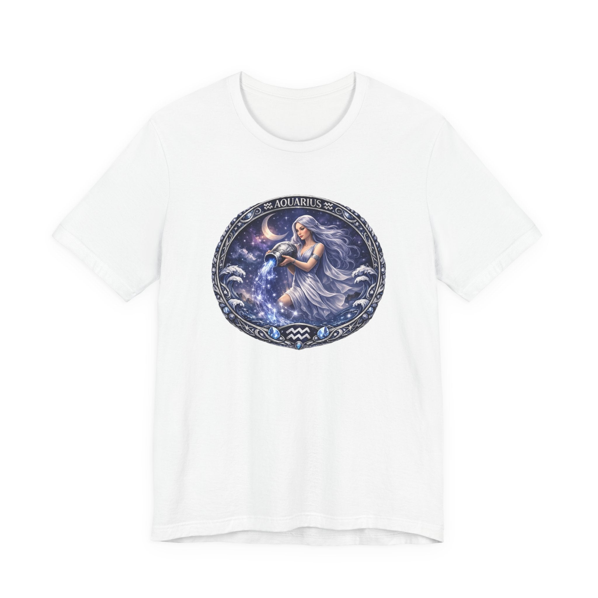 Aquarius Zodiac Tee — Water Bearer Astrology T-Shirt