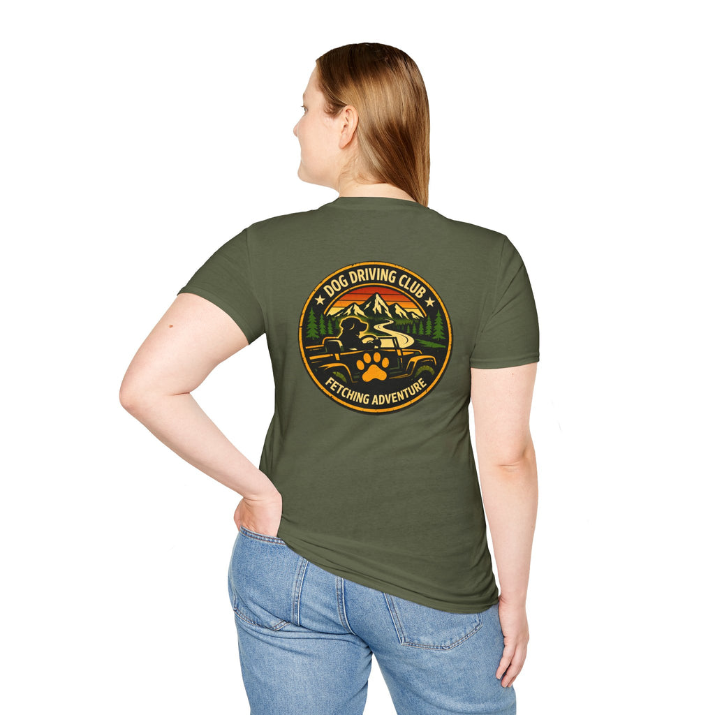 Formula 1 Cruiser T-Shirt — Vintage Racecar Graphic ("Greyhound On Board")