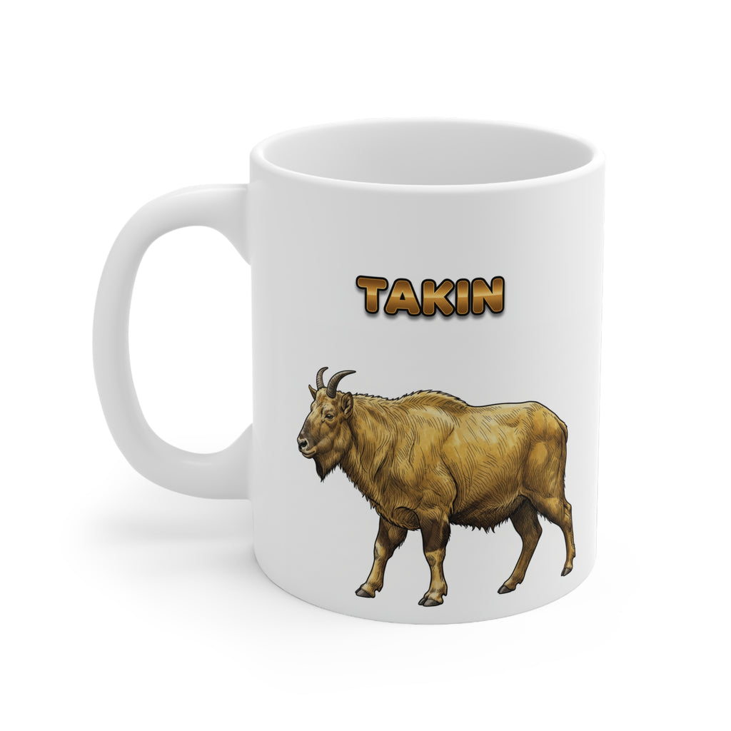 Takin Coffee Mug – 11oz Ceramic Mug for Animals With Facts Series 2 Gifts