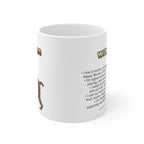 Macaque Coffee Mug – 11oz Ceramic Mug for Animals With Facts Series 2 Gifts